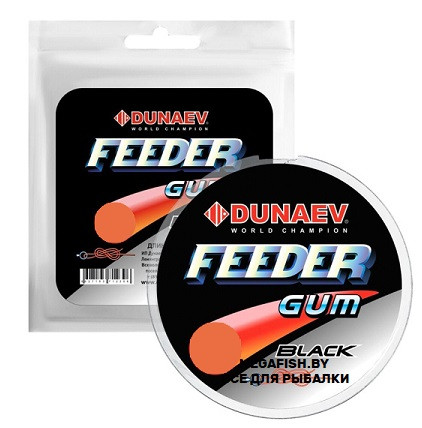 Резина Dunaev Feeder Gum (0.7 мм; black) - фото 1 - id-p223096758