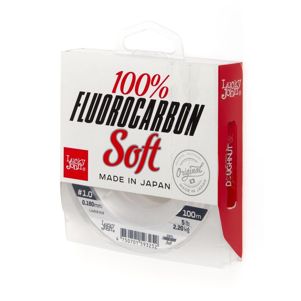 Флюорокарбон Lucky John Fluorocarbon Soft (100 м; 0.18 мм) - фото 1 - id-p223101897