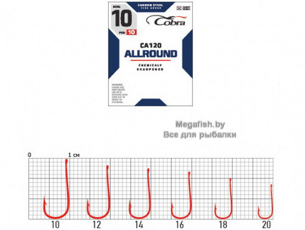Крючок Cobra Mirage CA120 (10 шт.; №016) - фото 1 - id-p223091974