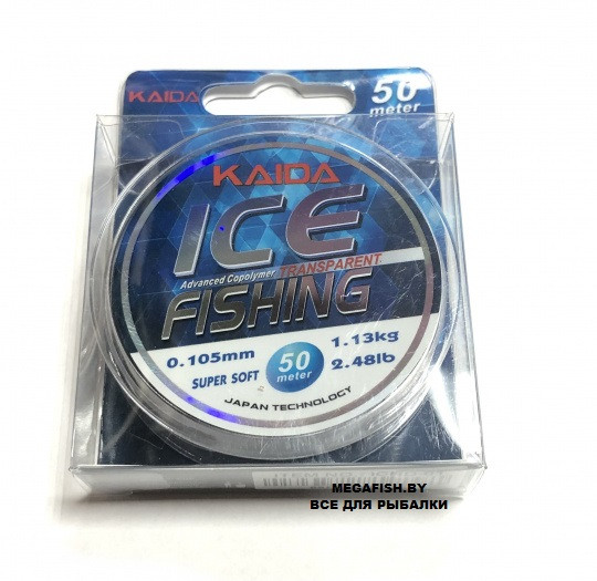 Леска Kaida Ice Fishing (50 м; 0.083 мм) - фото 1 - id-p223095950