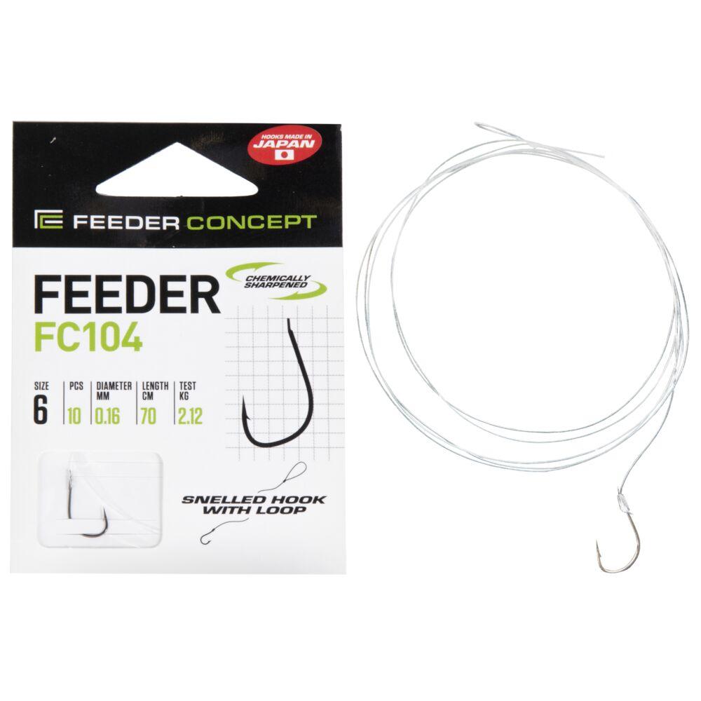 Крючки с поводком Feeder Concept FEEDER FC104 70cm №6 - фото 1 - id-p223101975
