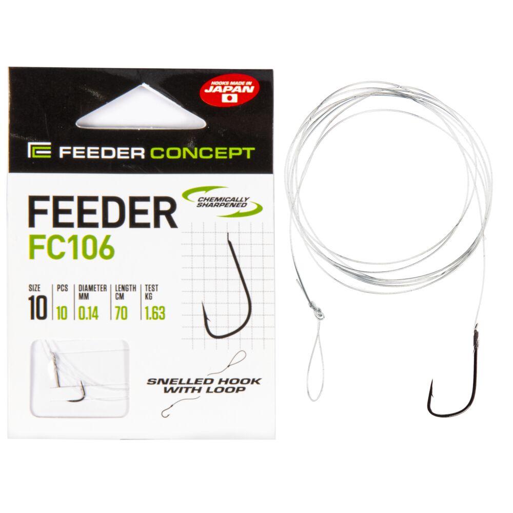 Крючки с поводком Feeder Concept FEEDER FC106 70cm №10 - фото 1 - id-p223101985