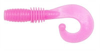 Твистер MEGABASS ROCKY FRY 1.5" P.HM Curly Tail, 5 шт в уп., цвет: Solid Pink 01