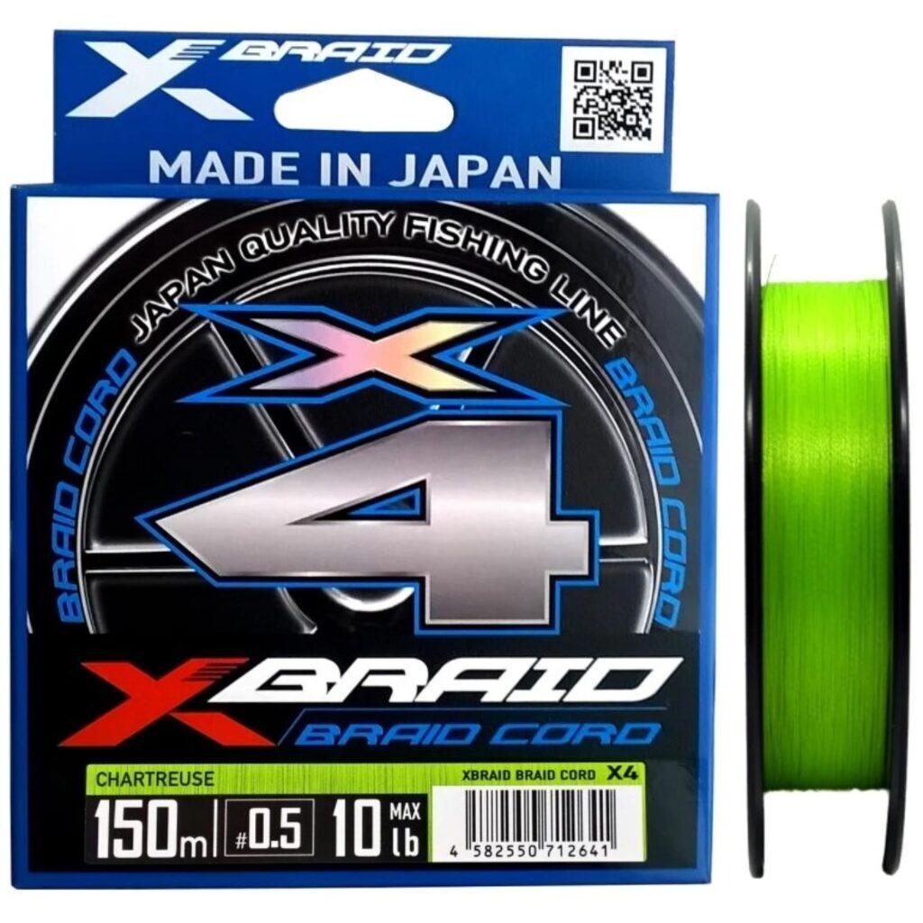 Плетеный шнур YGK X-BRAID BRAID CORD X4 150m-0.5/0,121mm 10lb - фото 1 - id-p223107910