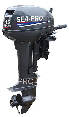 Лодочный мотор 2-тактный бензиновый Sea-Pro T15S - фото 1 - id-p223106951