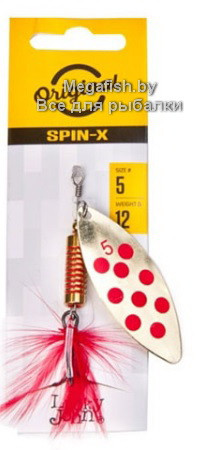 Блесна Lucky John Spin-X Long (№2; 4 гр) GR - фото 1 - id-p223093166