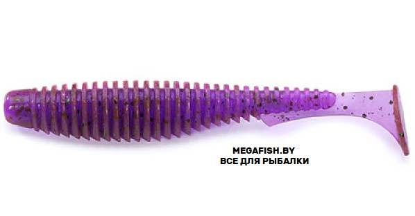 Приманка FishUp U-Shad 4" (5.91 гр; 10.1 см; 8 шт.) 016 Lox/Green & Black - фото 1 - id-p223107054