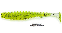 Приманка FishUp U-Shad 4" (5.91 гр; 10.1 см; 8 шт.) 055 Chartreuse/Black