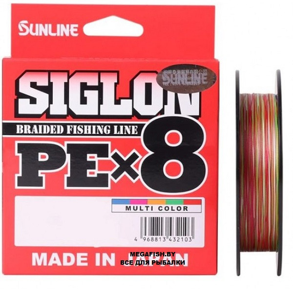 Шнур Sunline Siglon PE X8 (150 м; #1.5; multicolor) - фото 1 - id-p223100182