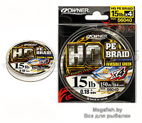 Леска плетеная Owner HQ PE Braid 4X (100 м; 0.12 м)