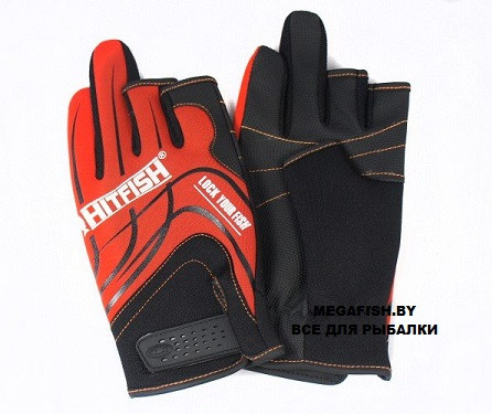 Перчатки Hitfish Glove-05 (L; красный) - фото 1 - id-p223099318