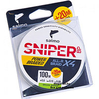 Шнур Salmo Sniper BP ALL R Braid X4 (120 м; 0.13 мм)