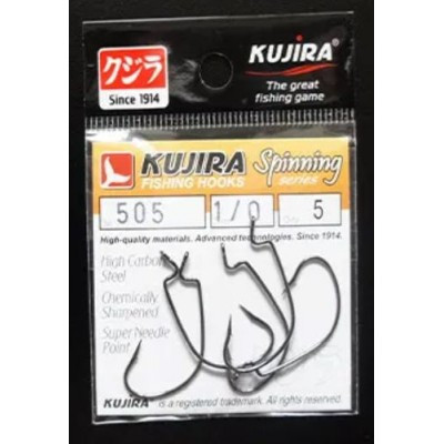 Крючок Kujira Spinning 505 BN (№4; 5 шт.) - фото 1 - id-p223100287