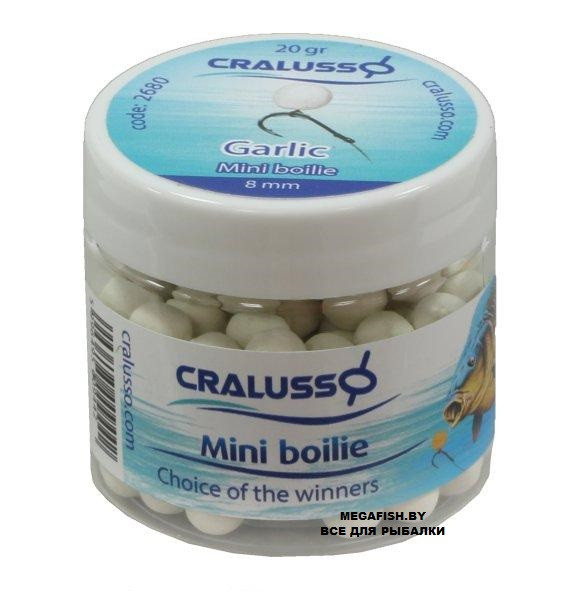 Бойлы Cralusso Pop-Up White Mini Boilie (20 гр; 8 мм) Garlic - фото 1 - id-p223099381