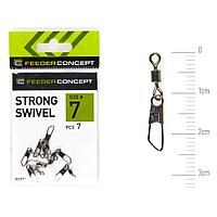 Вертлюги c застежкой Feeder Concept STRONG SWIVEL 007