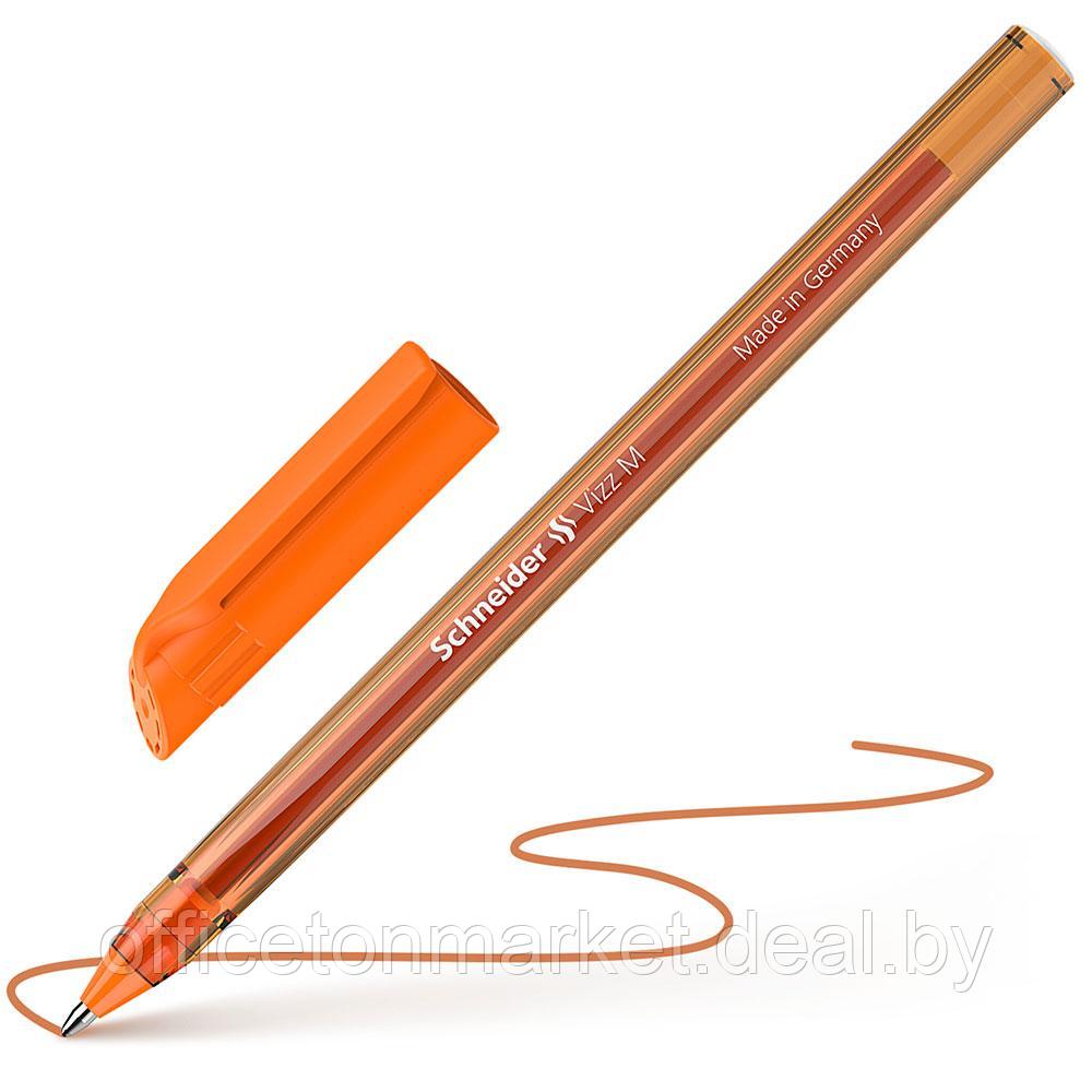 Ручка шариковая "Schneider Vizz M", оранжевый, стерж. оранжевый - фото 2 - id-p222974800