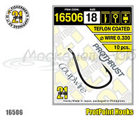 Крючок одинарный Pontoon21 16506-09, 10 шт в пачке, колечко, тефлон