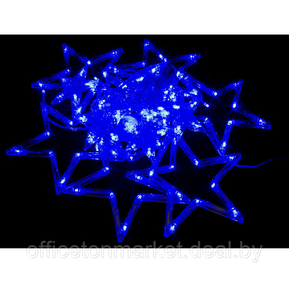 Гирлянда LED "Бахрома. Звезда s", 3 м, синий - фото 2 - id-p223087310