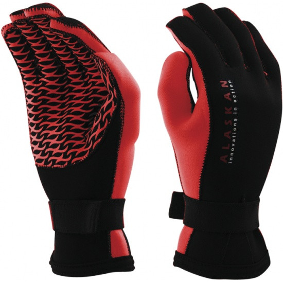 Перчатки неопреновые Alaskan XL черный/красный - фото 1 - id-p223106469