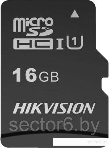 Карта памяти Hikvision microSDHC HS-TF-C1(STD)/16G/Adapter 16GB - фото 1 - id-p223108464