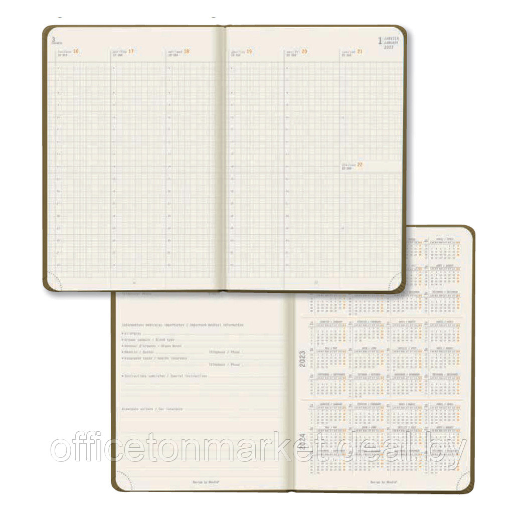Ежедневник датированный "Rhodiatime", A5, 160 страниц, линованный, красный - фото 1 - id-p223085855