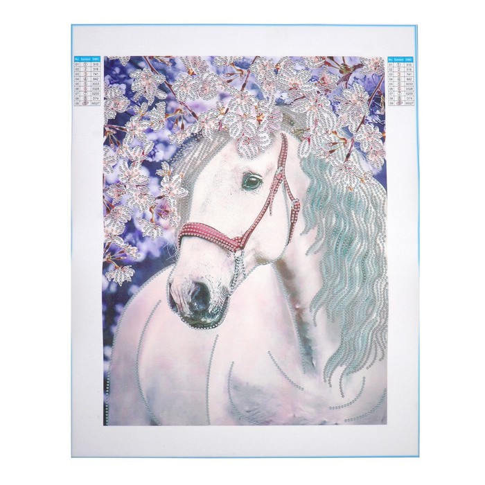 Алмазная мозаика форменными стразами «Прекрасный конь» 30х40 см - фото 3 - id-p223110007