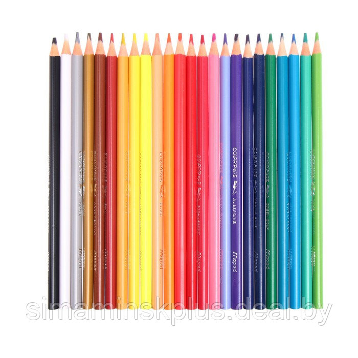 Карандаши 24 цвета Maped Color Peps Strong пластиковые, повышенной прочности, европодвес - фото 2 - id-p223110051