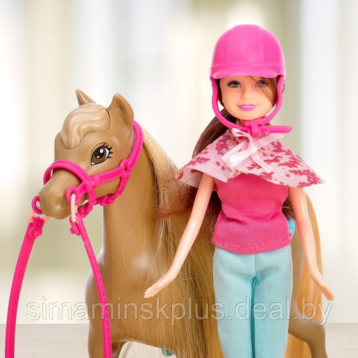 Набор игровой «Конная прогулка»: 2 куклы и 2 лошадки - фото 2 - id-p223110257