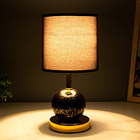 Настольная лампа "Амалия" E14 40Вт черный 20х20х30 см