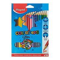 Карандаши трёхгранные 18 цветов, Maped Color Peps