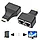 Удлинитель сигнала HDMI по витой паре 2x RJ45 (LAN) до 30 метров, пассивный, комплект, черный 555584, фото 2
