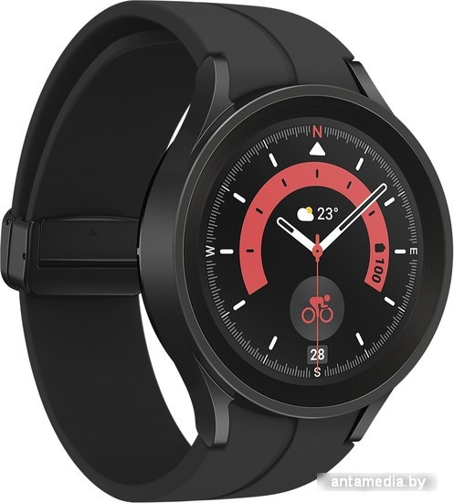 Умные часы Samsung Galaxy Watch 5 Pro 45 мм (черный титан) - фото 4 - id-p223111607
