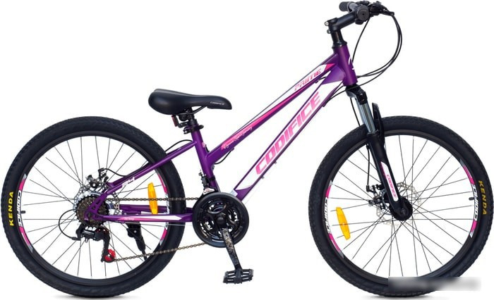 Велосипед Codifice Prime 24 2021 (белый/фиолетовый) - фото 1 - id-p223111595