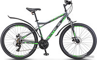 Велосипед Stels Navigator 710 MD 27.5 V020 р.18 2023 (серый/чёрный/зелёный)