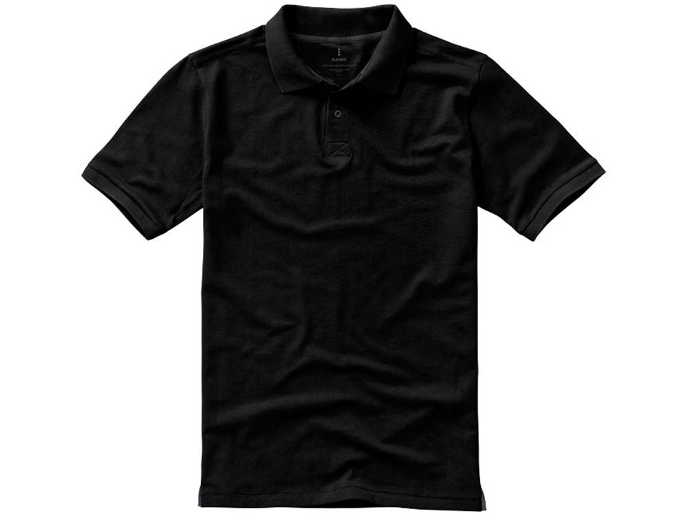 Calgary мужская футболка-поло с коротким рукавом, черный - фото 7 - id-p223112429