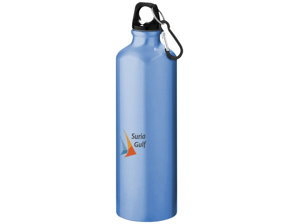 Алюминиевая бутылка для воды Oregon объемом 770 мл с карабином - Светло-синий - фото 4 - id-p223112430