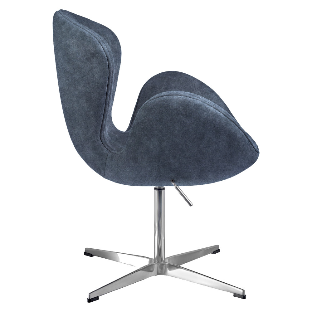 Кресло SWAN STYLE CHAIR тёмно-серый, искусственная замша - фото 3 - id-p220591041