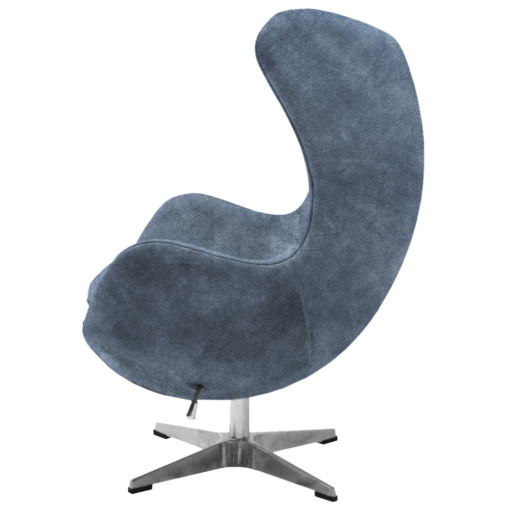 Кресло EGG STYLE CHAIR тёмно-серый, искусственная замша - фото 3 - id-p223110795