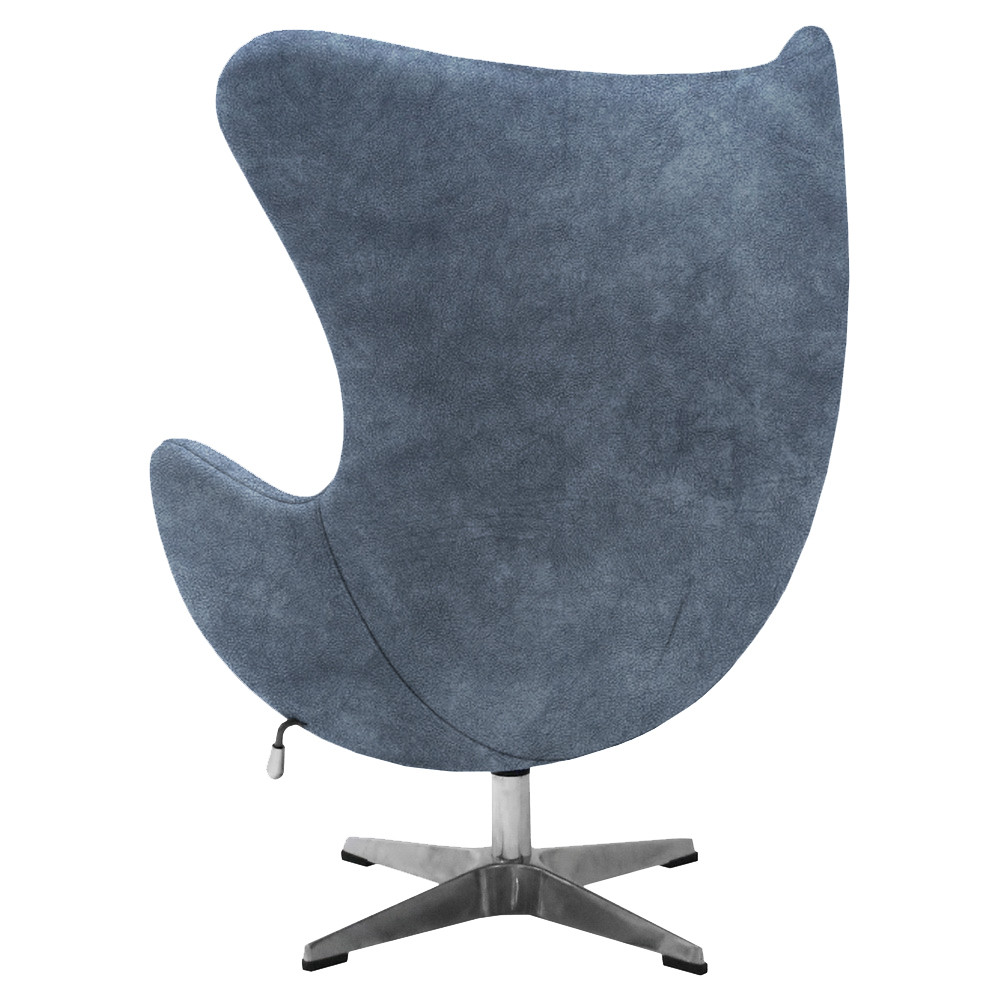 Кресло EGG STYLE CHAIR тёмно-серый, искусственная замша - фото 4 - id-p223110795