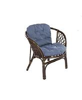 Кресло Багама подушка твил серо-голубой
