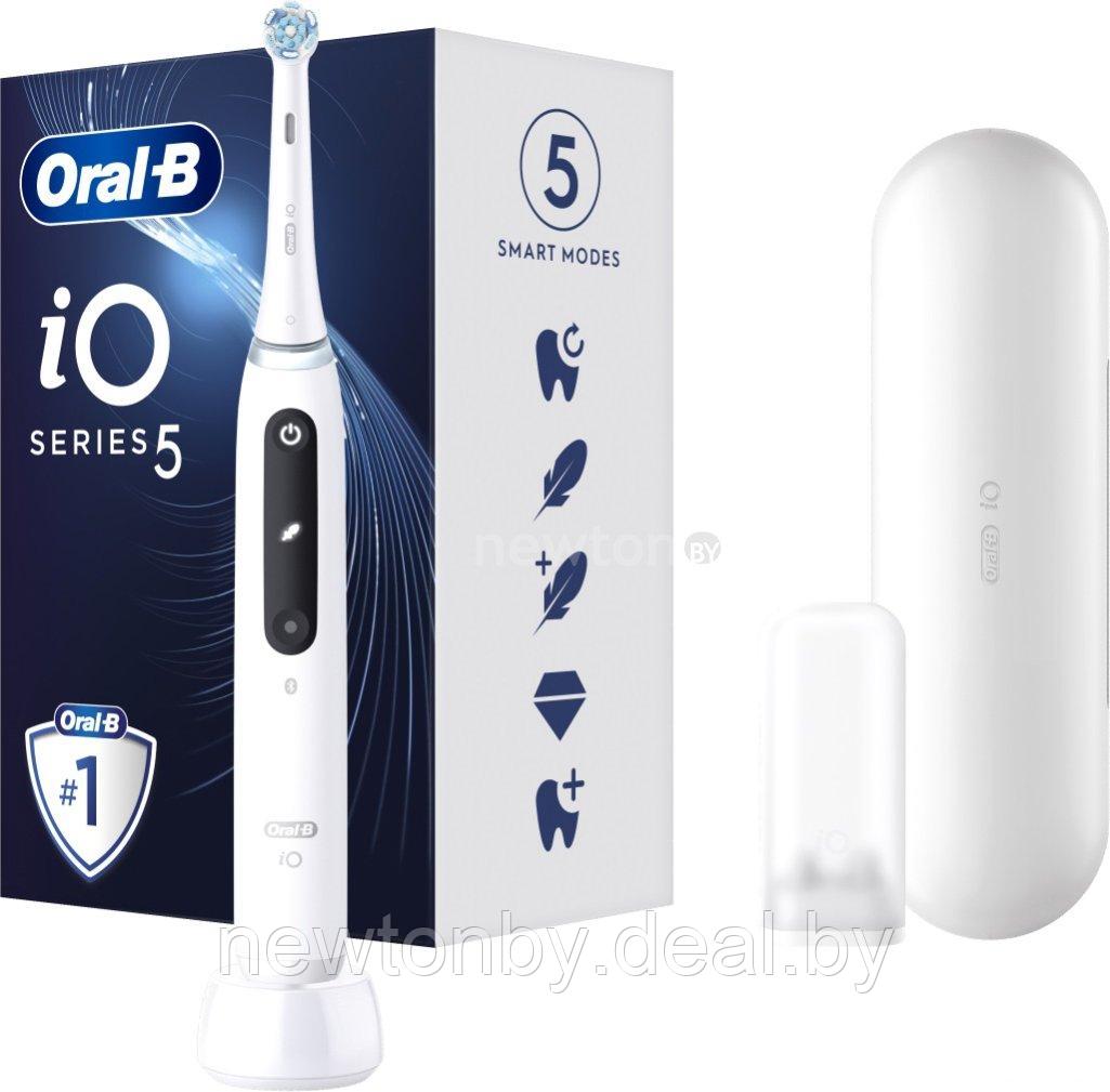 Электрическая зубная щетка Oral-B iO 5 IOG5.1A6.1DK (белый) - фото 1 - id-p223114316