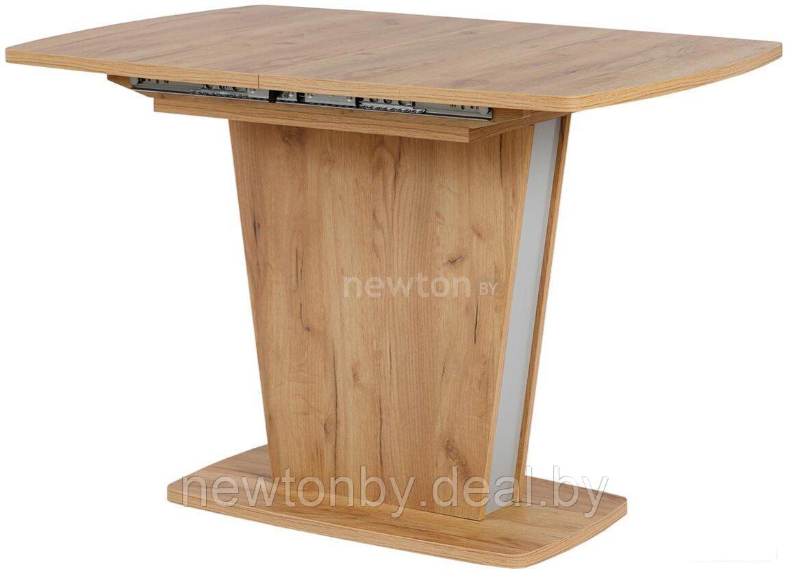 Кухонный стол Mio Tesoro Лацио тип-1 (дуб крафт золотой/металлик) - фото 1 - id-p223120892