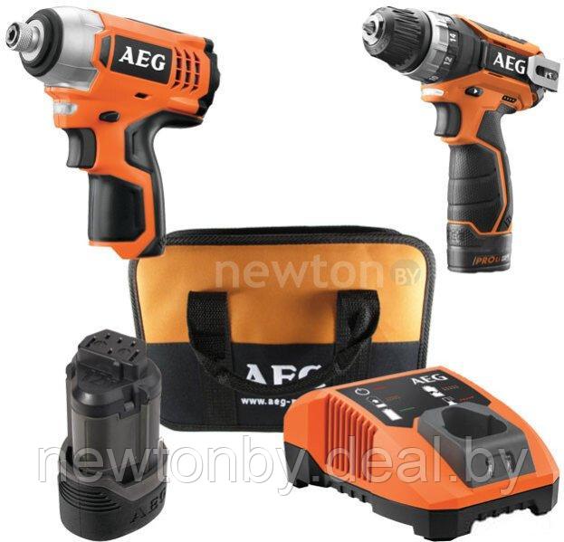 AEG Powertools JP12DLI-152B (шуруповерт, винтоверт, 2 АКБ, сумка) - фото 1 - id-p223123018