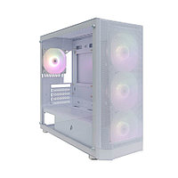 Корпус Miditower 1STPLAYER FD5-M ARGB FD5-M-WH-4F2-W(AP) MicroATX без БП