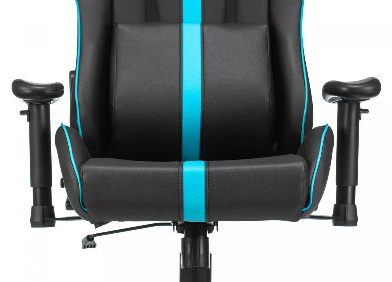 Кресло игровое A4Tech X7 GG-1200 черный/голубой искусственная кожа крестовина пластик - фото 1 - id-p223123199