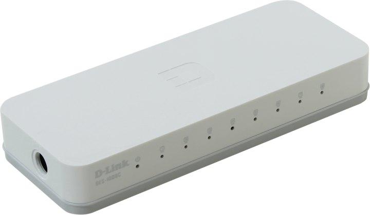 Коммутатор D-Link DES-1008C Desktop Switch 8-port (8UTP 100Mbps) - фото 1 - id-p223123087