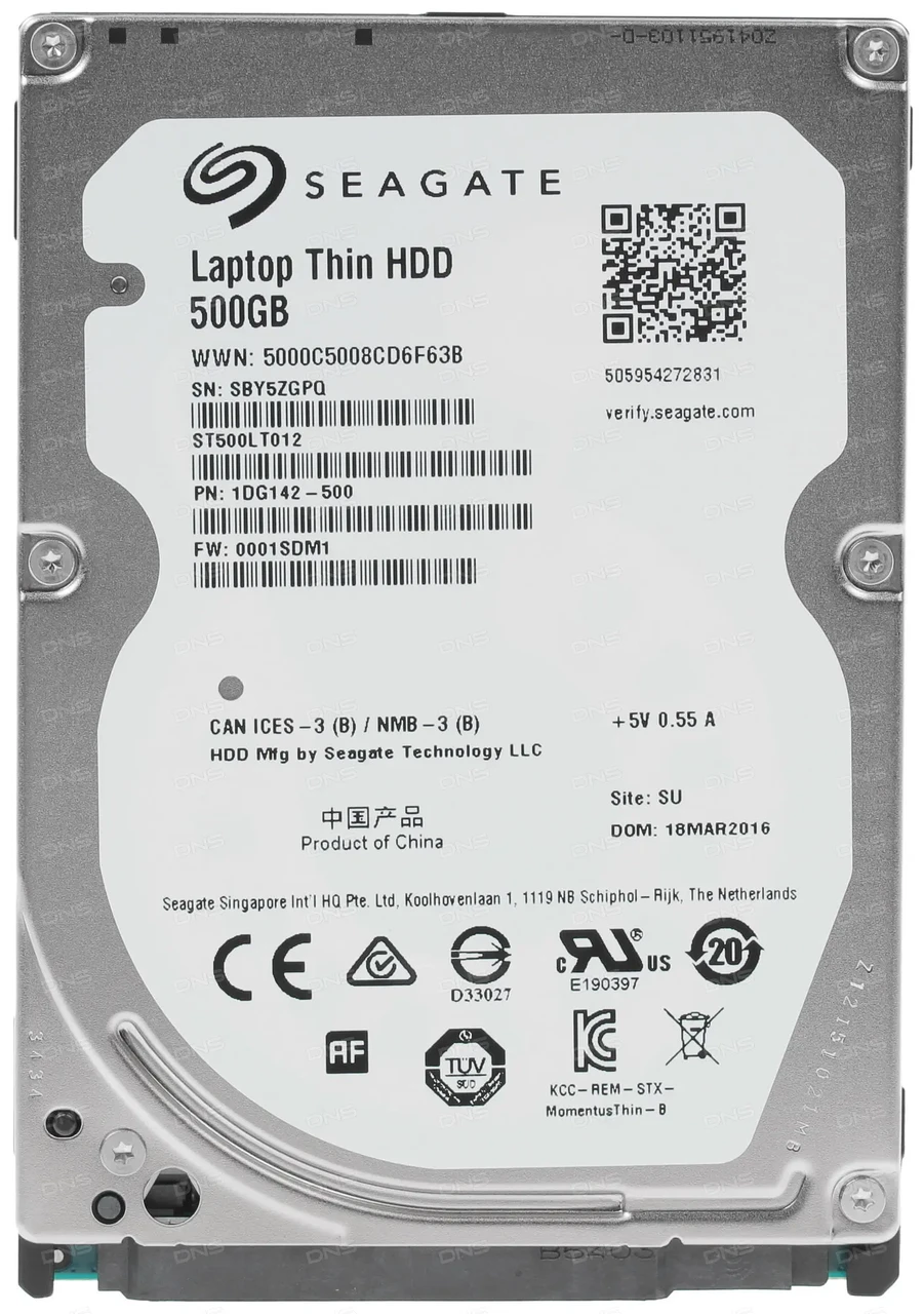 Жесткий диск (HDD) SATA Seagate 500Gb (с разбора) - фото 1 - id-p218611083