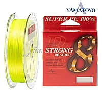 Плетеный шнур Yamatoyo Super PE Strong 8 Braided х8, #0.8, 150 м, желтый