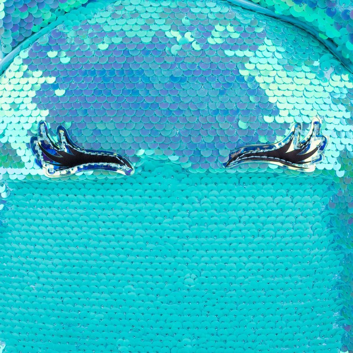 Рюкзак детский с пайетками, отдел на молнии, цвет голубой, «Единорог» - фото 2 - id-p223123910