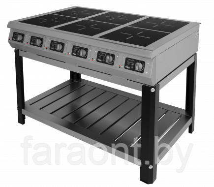 Плита индукционная 6-и конфорочная GRILL MASTER Ф6ИП/800 (на подставке)